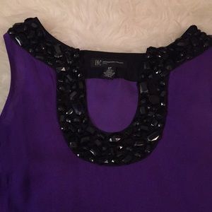 I·N·C Dress.... Purple and Black Silk!